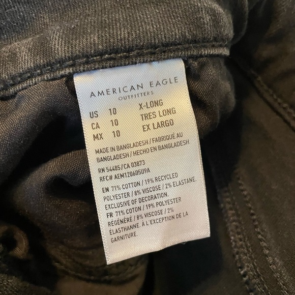 American Eagle Outfitters Black Ripped Skinny Jeans - Picture 8 of 8